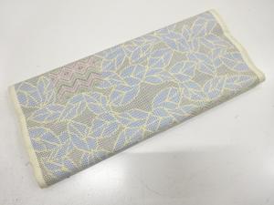 アンティーク　本場大島紬　木ノ葉模様織り出し　着物洗い張り(5マルキ)